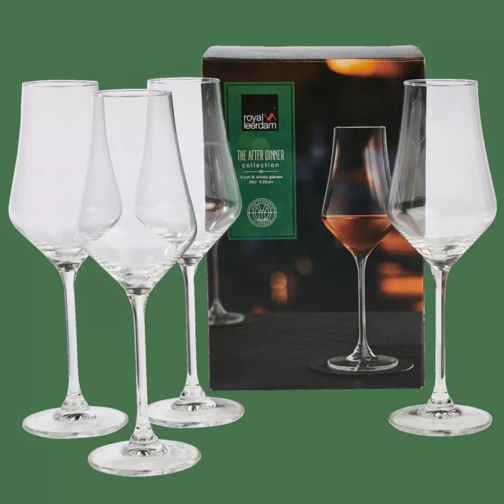 CASA AFTER DINNER Bicchieri Da Whisky Set Di 4 Trasparente- Bicchieri Da Cocktail