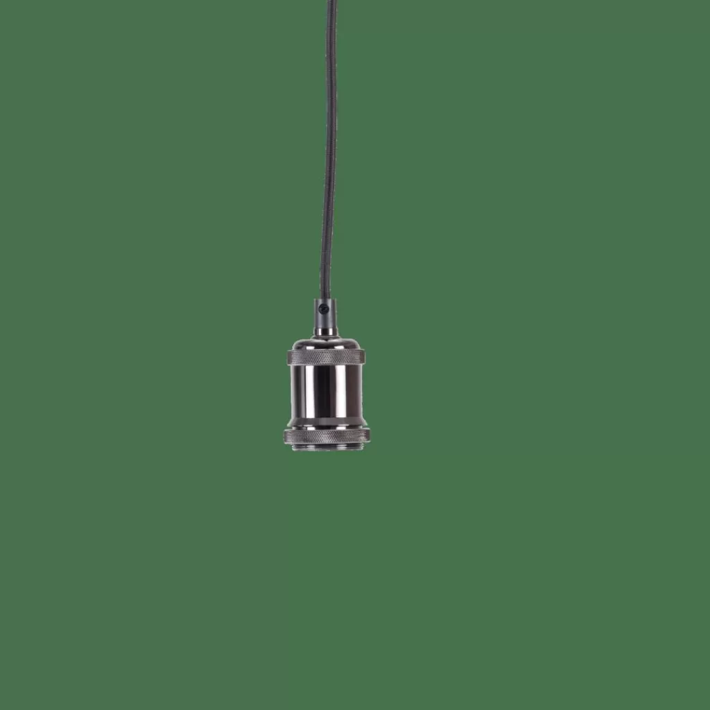 CASA ALU Cavo Nero, Metallico- Lampade A Sospensione