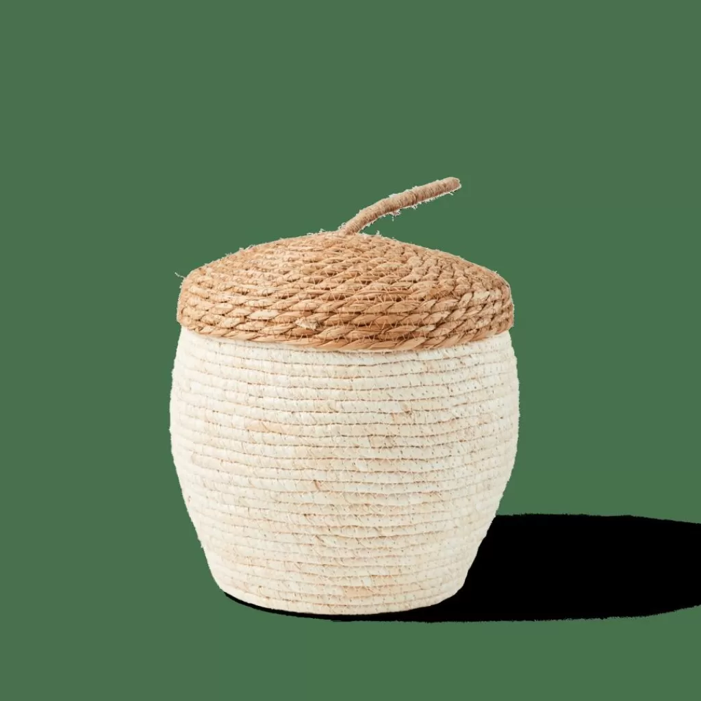 CASA ALVIN Cesto Portatutto Con Coperchio Marrone, Naturale- Cesti Portatutto | Autunno