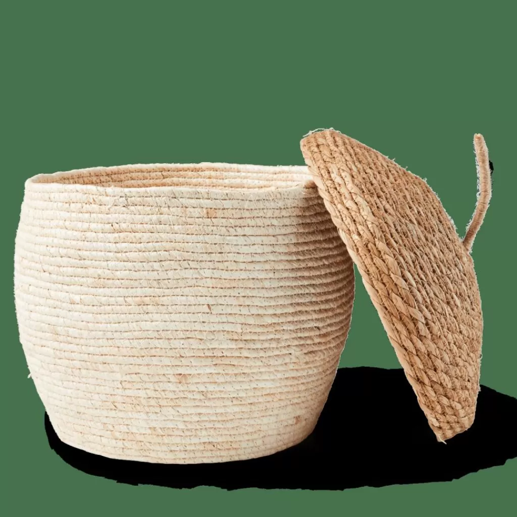 CASA ALVIN Cesto Portatutto Con Coperchio Marrone, Naturale- Cesti Portatutto | Autunno