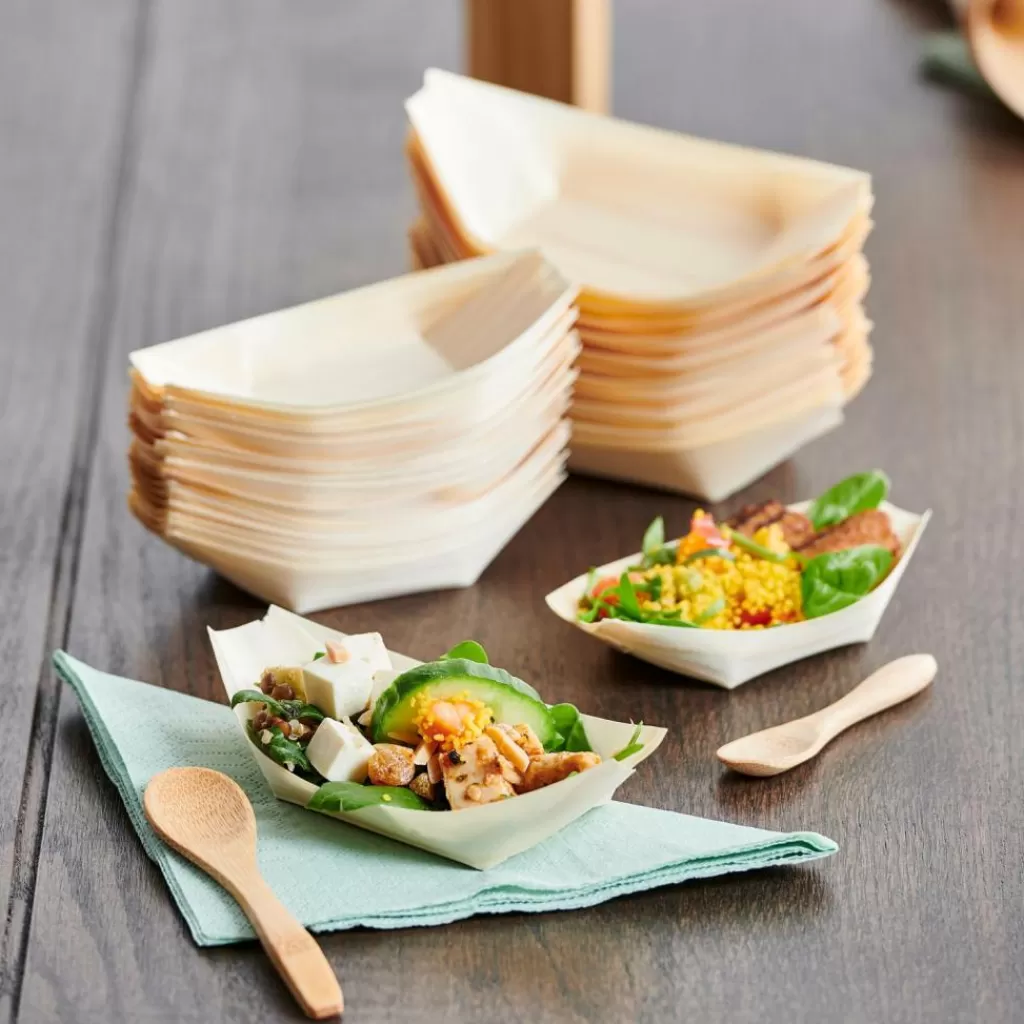 CASA APERO ECO Ciotole Set Di 20 Naturale- Aperitivo E Tapas