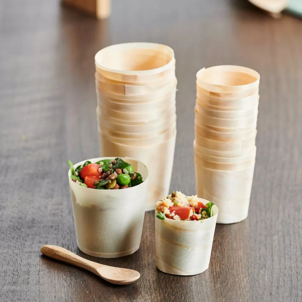 CASA APERO ECO Ciotoline Set Di 15 Naturale- Aperitivo E Tapas