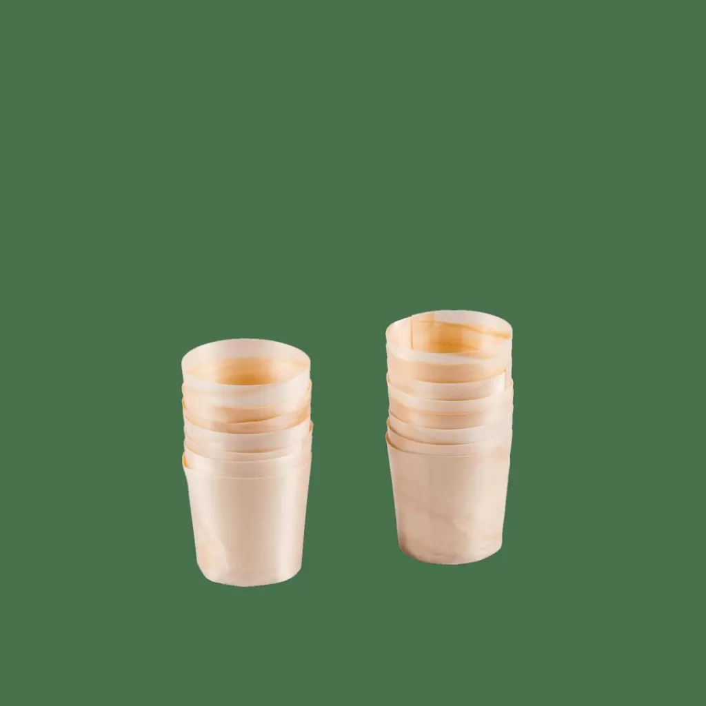 CASA APERO ECO Ciotoline Set Di 15 Naturale- Aperitivo E Tapas