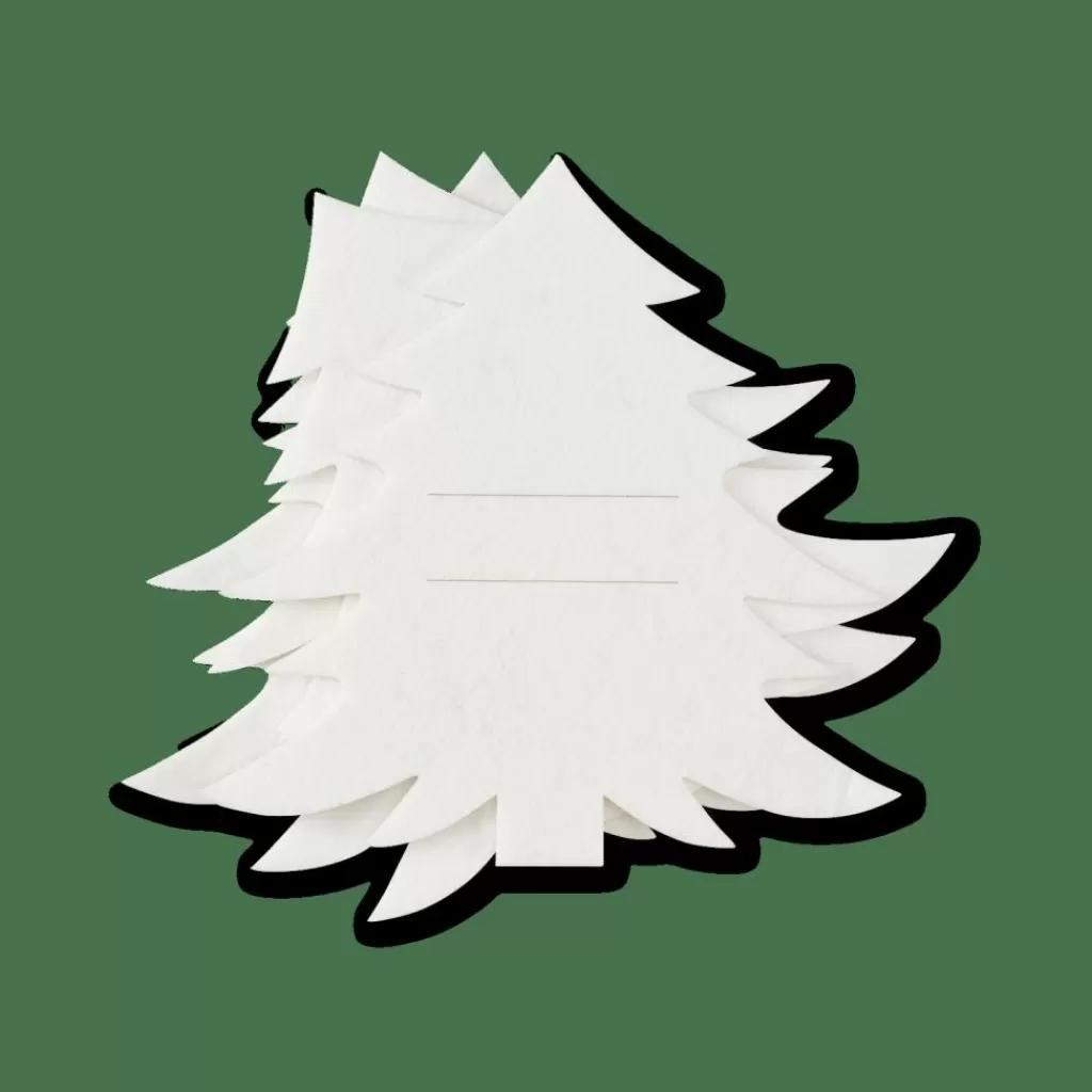 CASA ARBO Portaposate Set Da 4 Bianco- Buste Portaposate