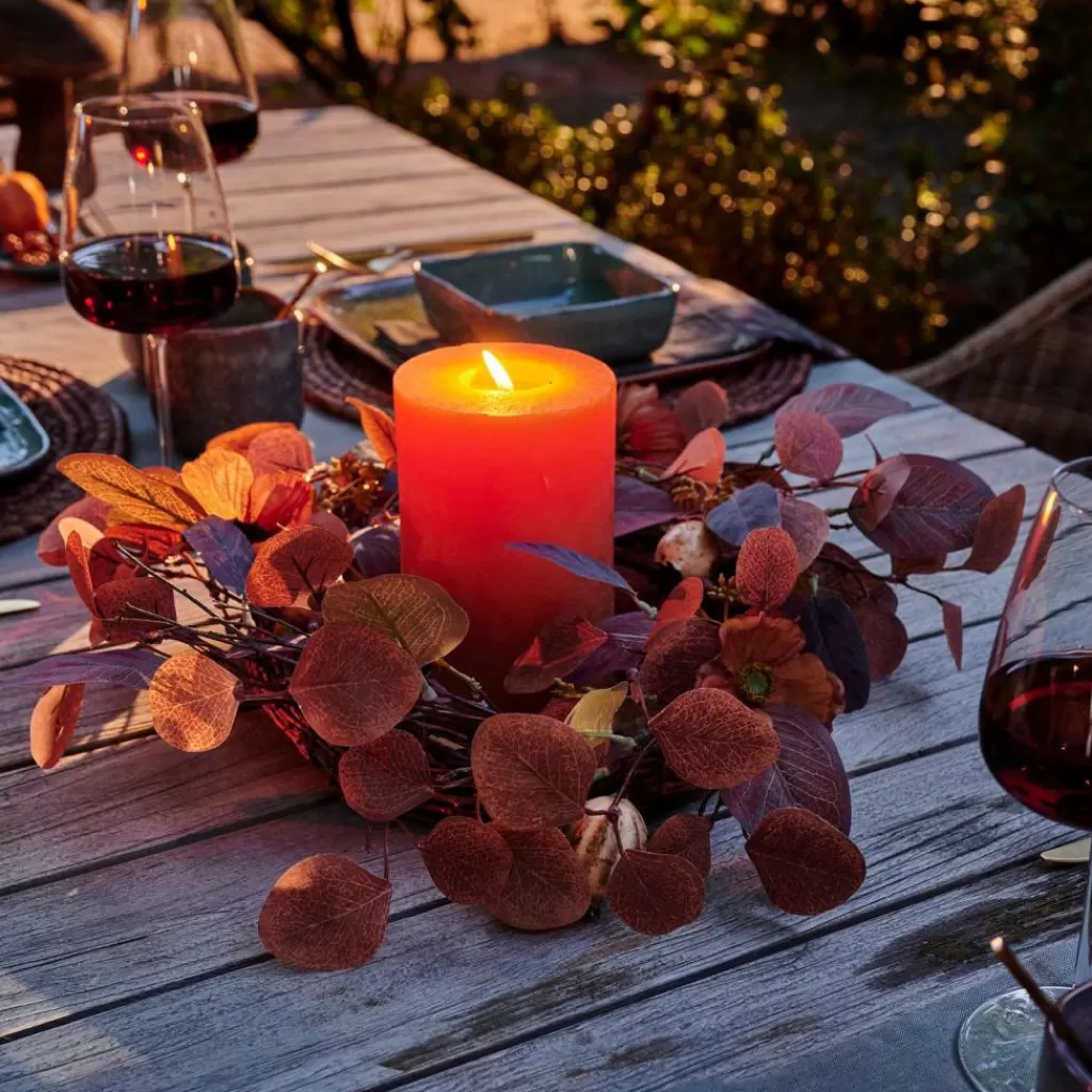 CASA AUTUMN Ghirlanda Foglie Marrone- Decorazione Da Appendere | Autunno