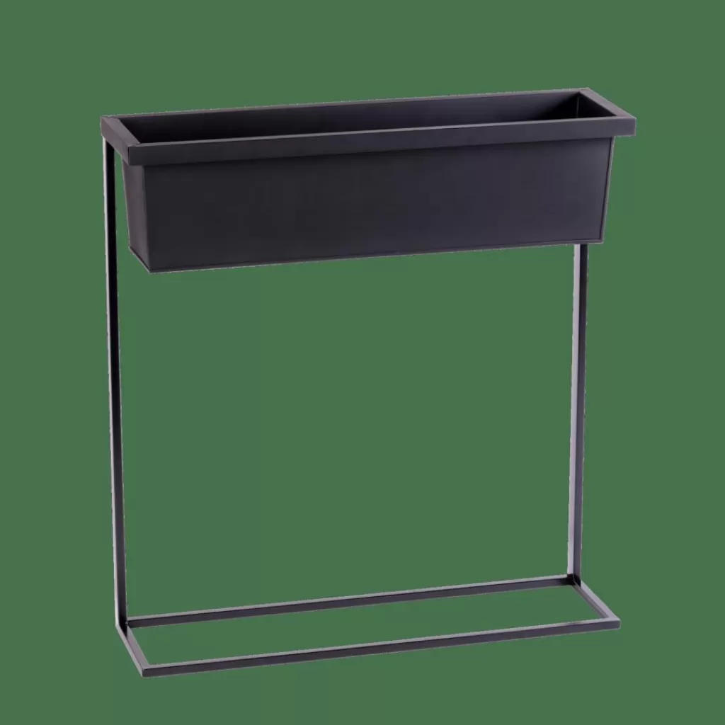 CASA BALCO Vaso Per Piante Nero- Supporti Per Piante