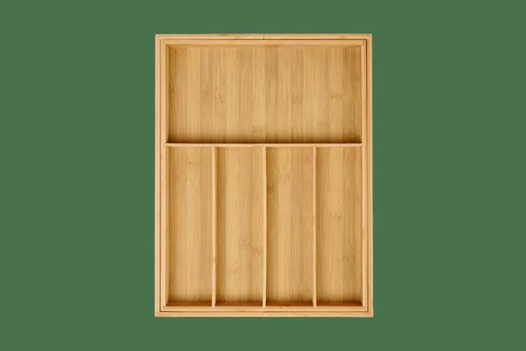 CASA BAMBOO Org. Per Cassetto Allungabile Naturale- Cesti Cassetto
