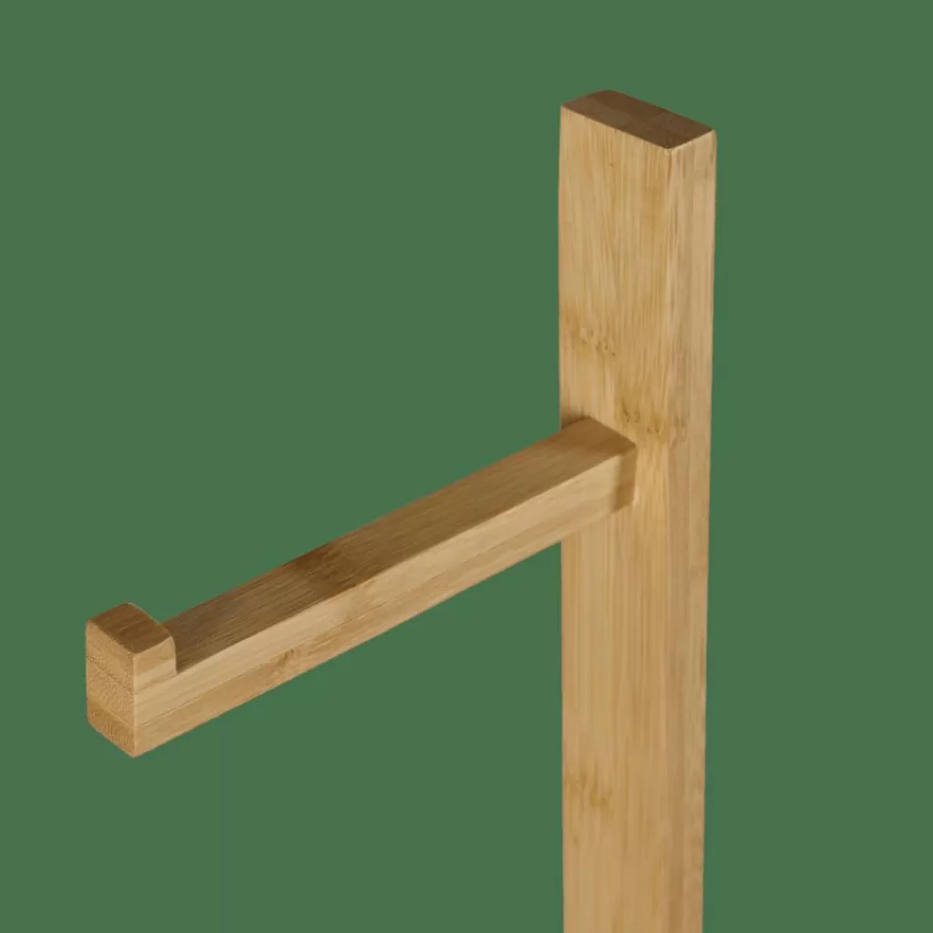 CASA BAMBOO Organizer Da Bagno Naturale- Accessori Per Il Wc