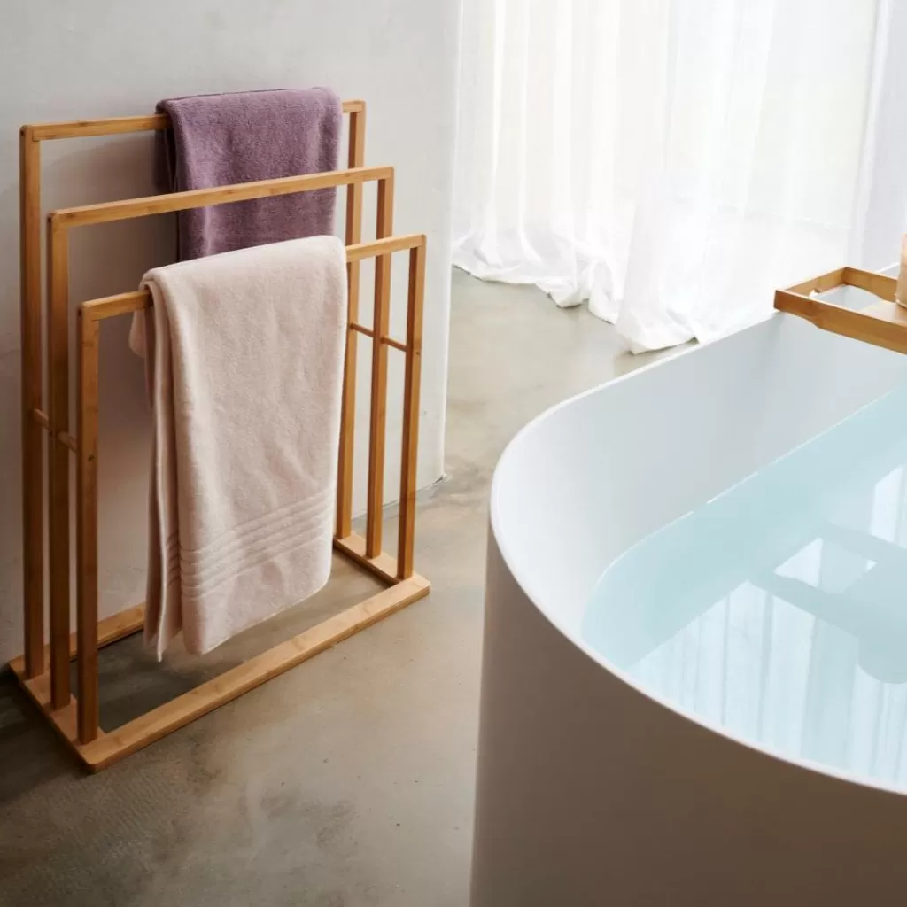 CASA BAMBOO Portasciugamani Naturale- Mobili Da Bagno