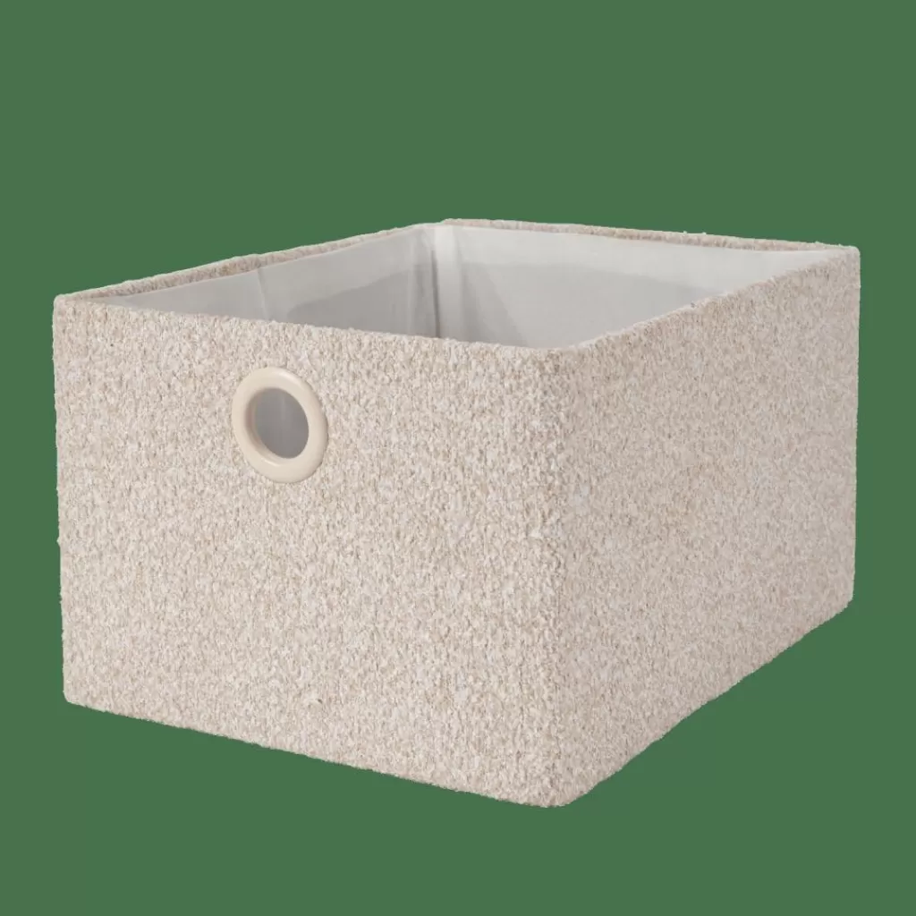 CASA BASIC BOUCLE Cesta Portatutto Bianco Sporco/sabbia- Cesti Portatutto