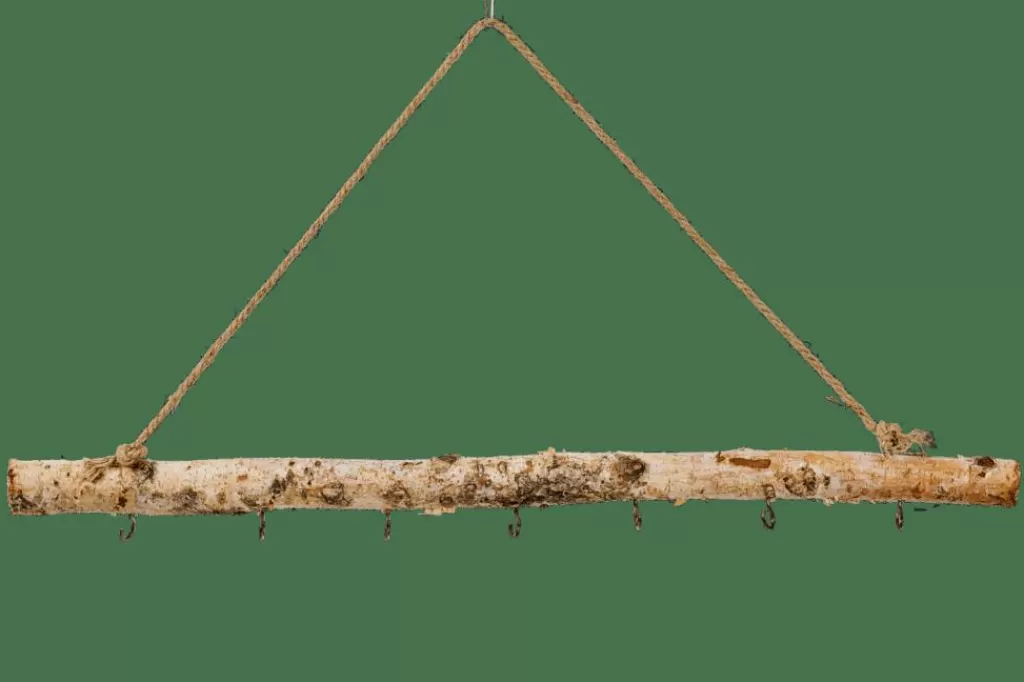CASA BIRCH Ramo Con 7 Ganci Naturale- Decorazione Da Appendere | Autunno