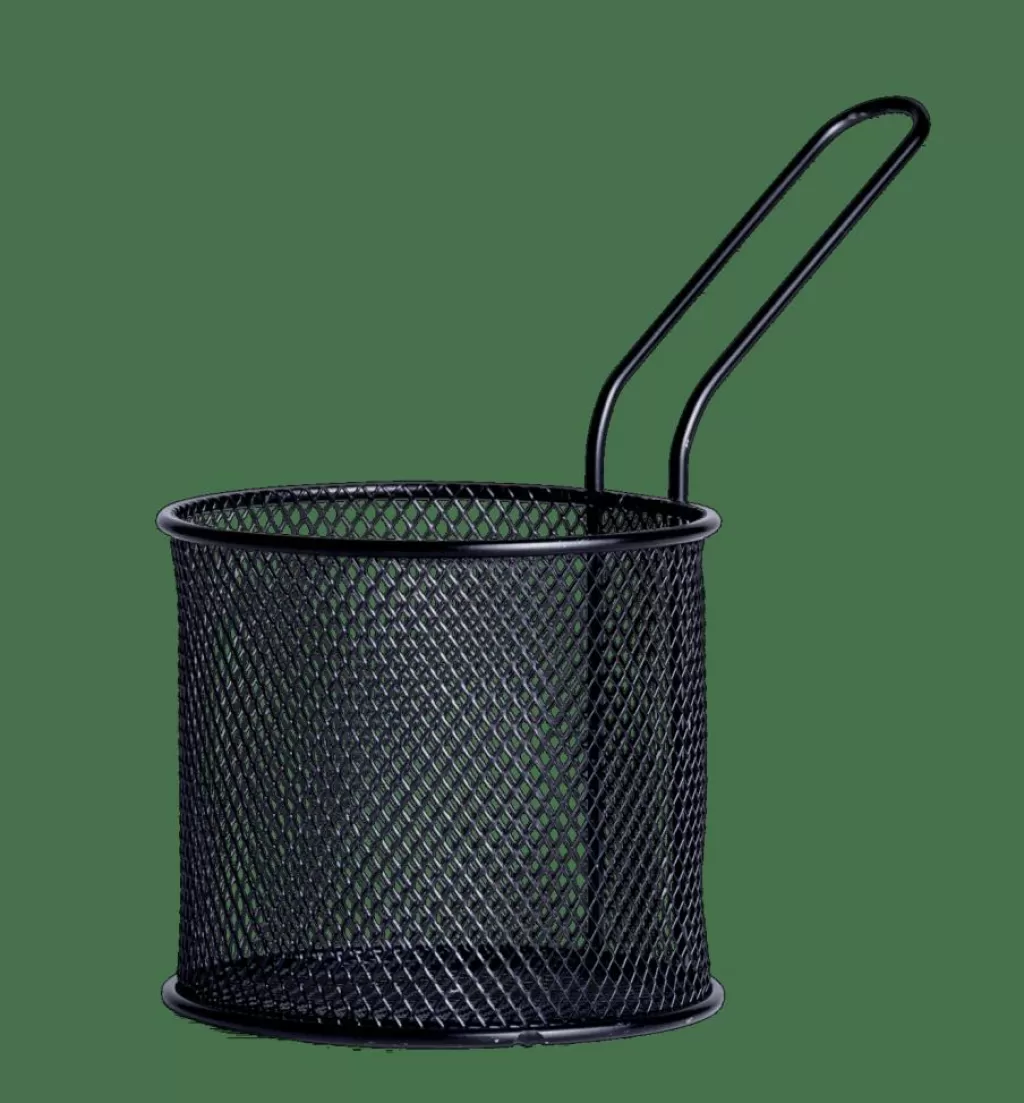 CASA BLACK Cestino Da Portata Nero- Aperitivo E Tapas