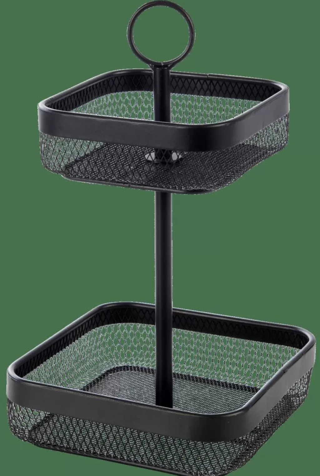 CASA BLACK LUNAR Cesto Quadrato 2 Pezzi Nero- Accessori Da Cucina