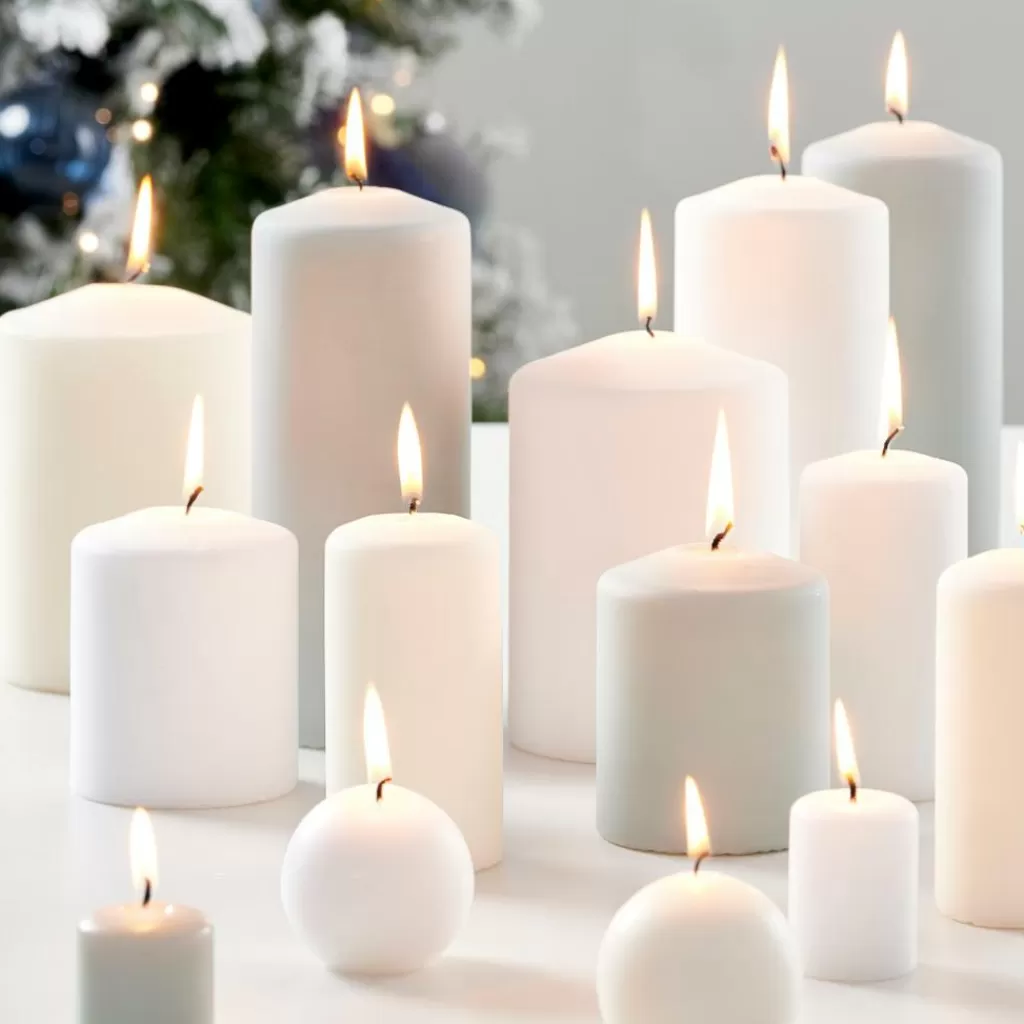 CASA BOLA Candela Sferica Bianco- Candele