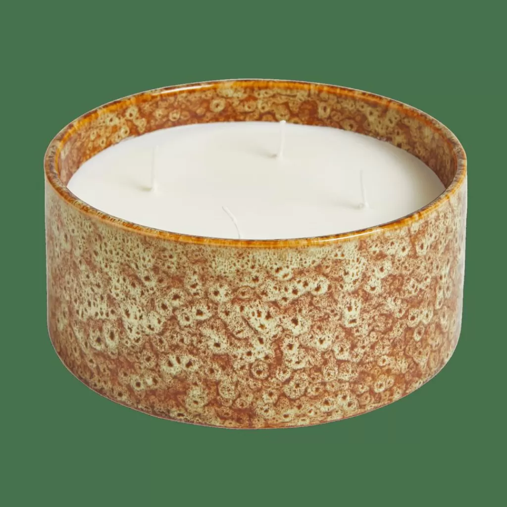 CASA BOWL Candela In Vaso Bianco- Candele
