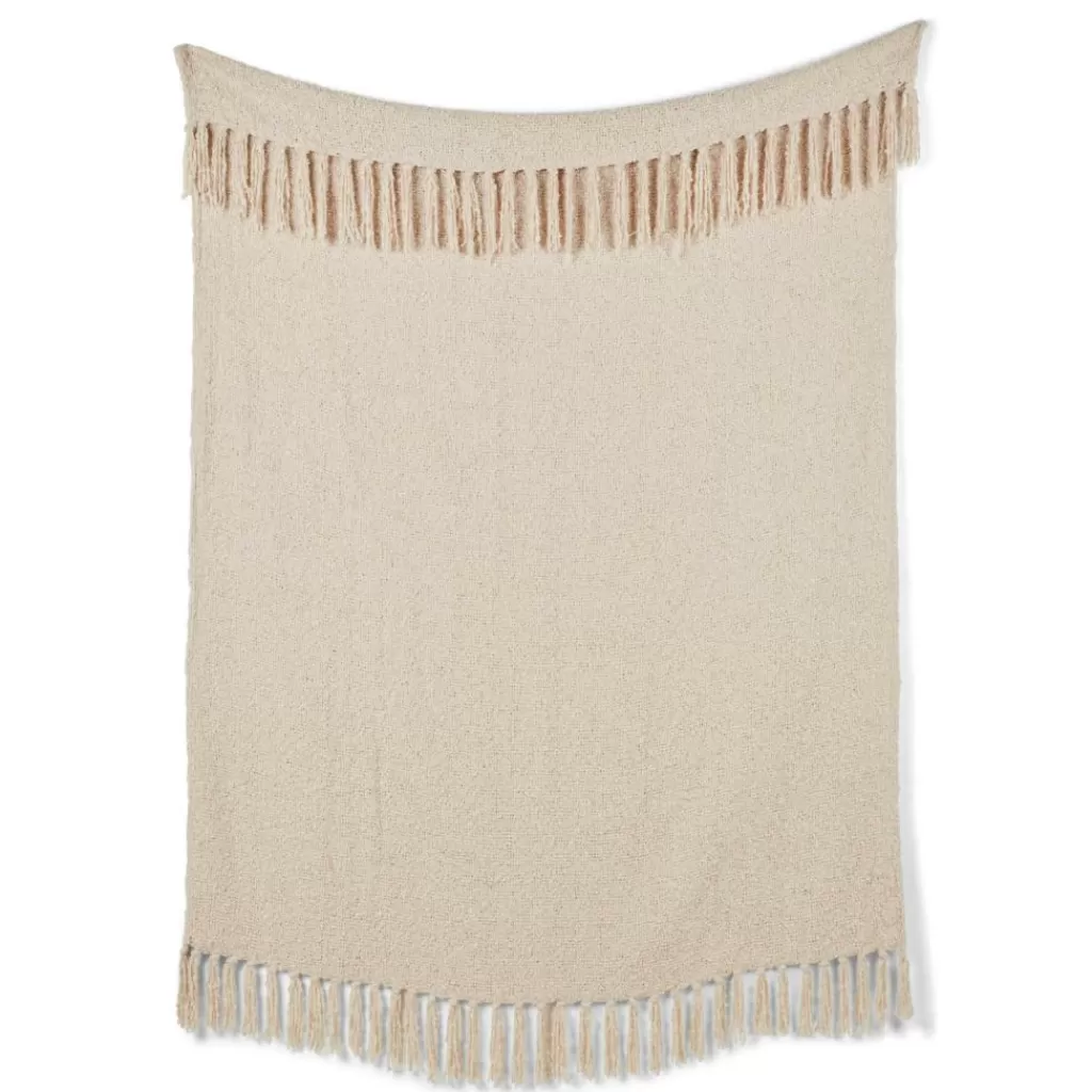 CASA BRUCE Plaid Bianco Antico- Plaid
