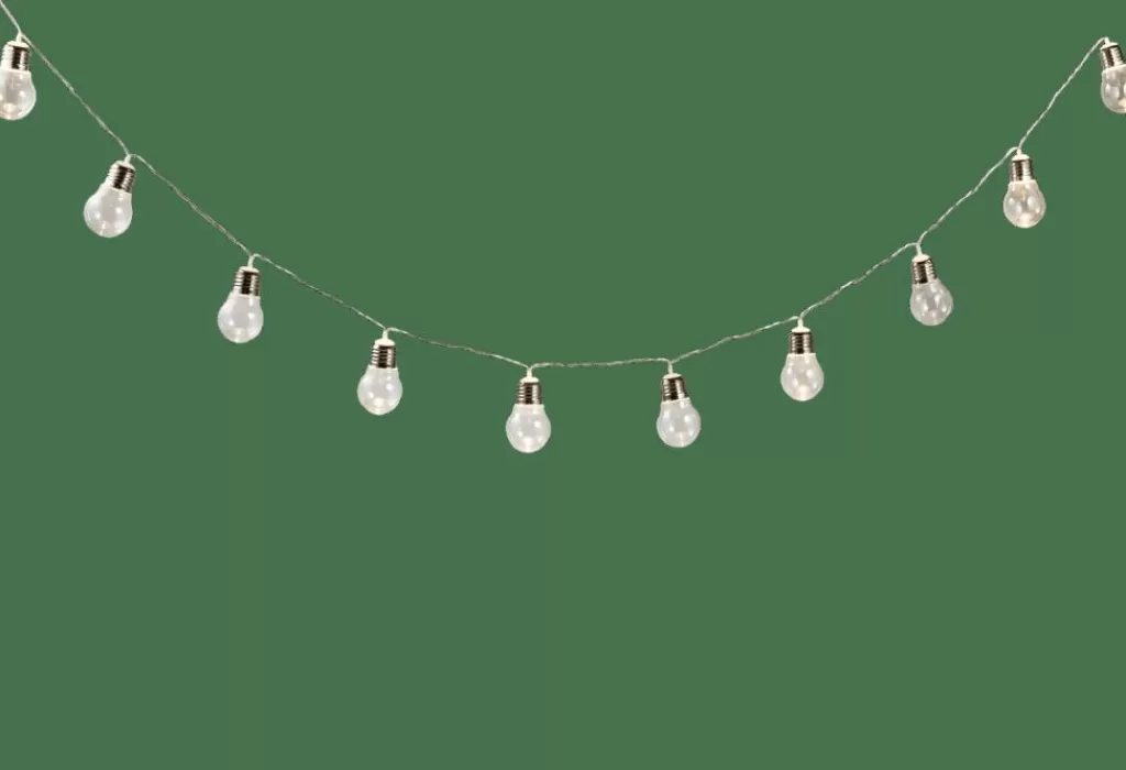 CASA BULB Filo Luminoso Solare 10 Leds Trasparente- Illuminazione Esterna