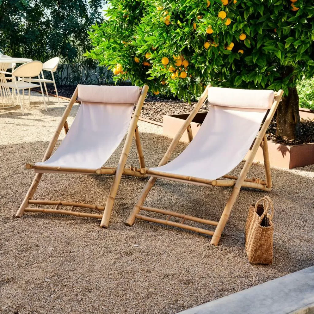 CASA CABO Bianco, Naturale- Sedie Da Spiaggia