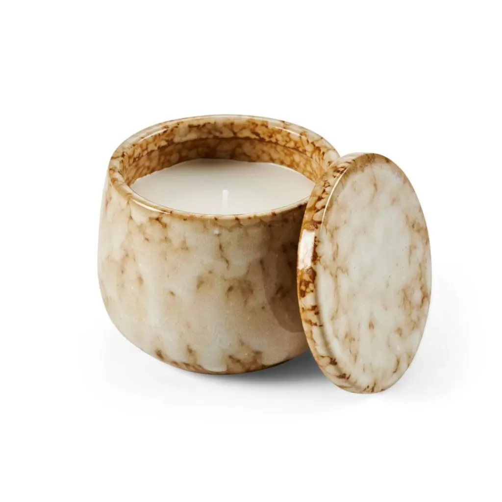 CASA CERAMIC Candela In Vaso Beige- Candele