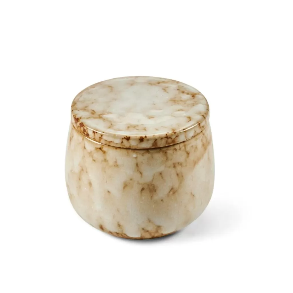 CASA CERAMIC Candela In Vaso Beige- Candele