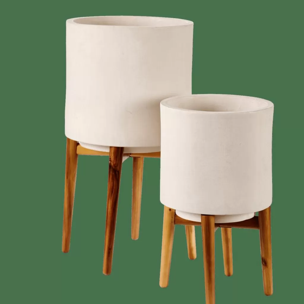 CASA CHIARO Vaso Per Piante Bianco- Supporti Per Piante