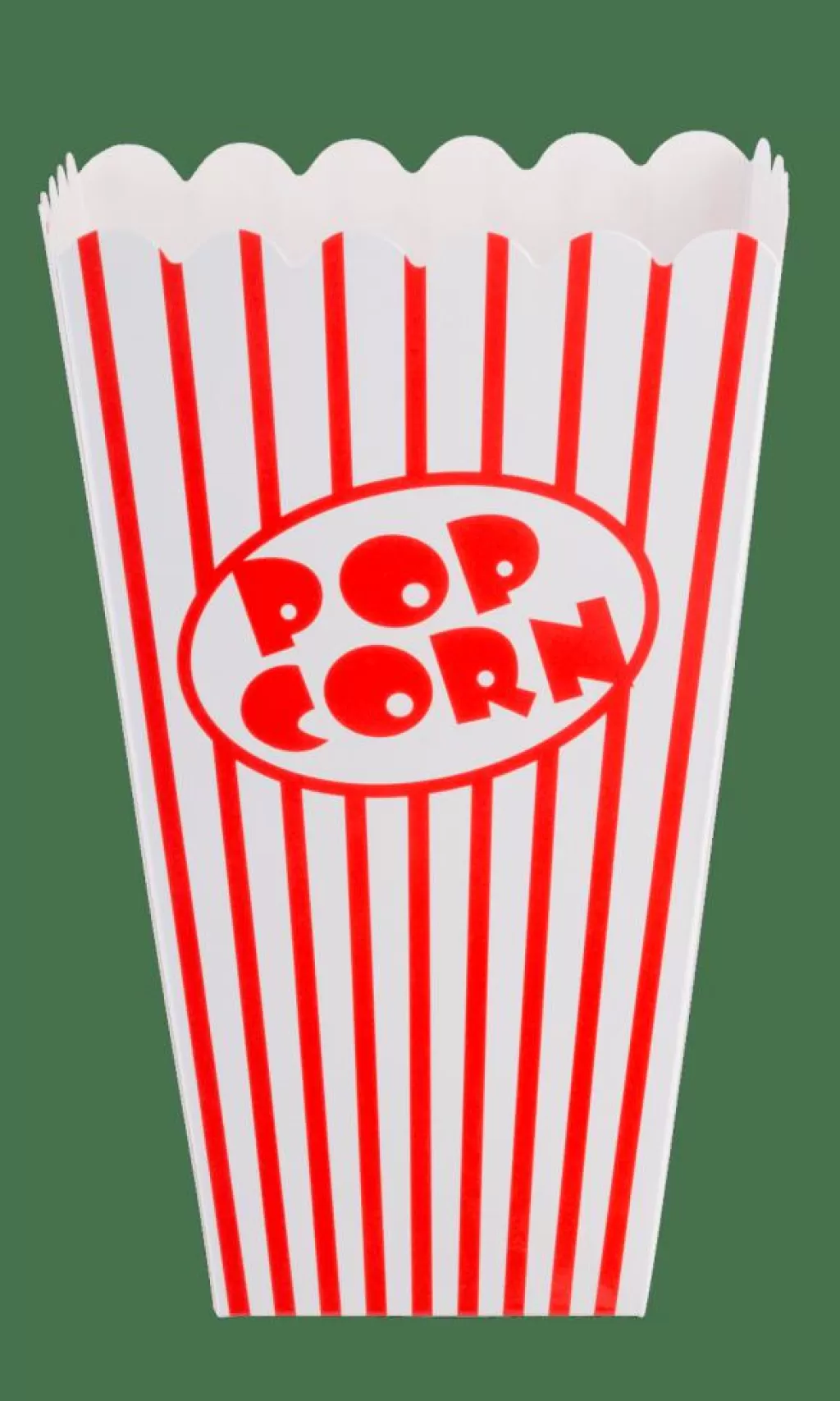 CASA CINEMA Bicchiere Popcorn Set Di 8 Bianco, Rosso- Accessori Da Cucina