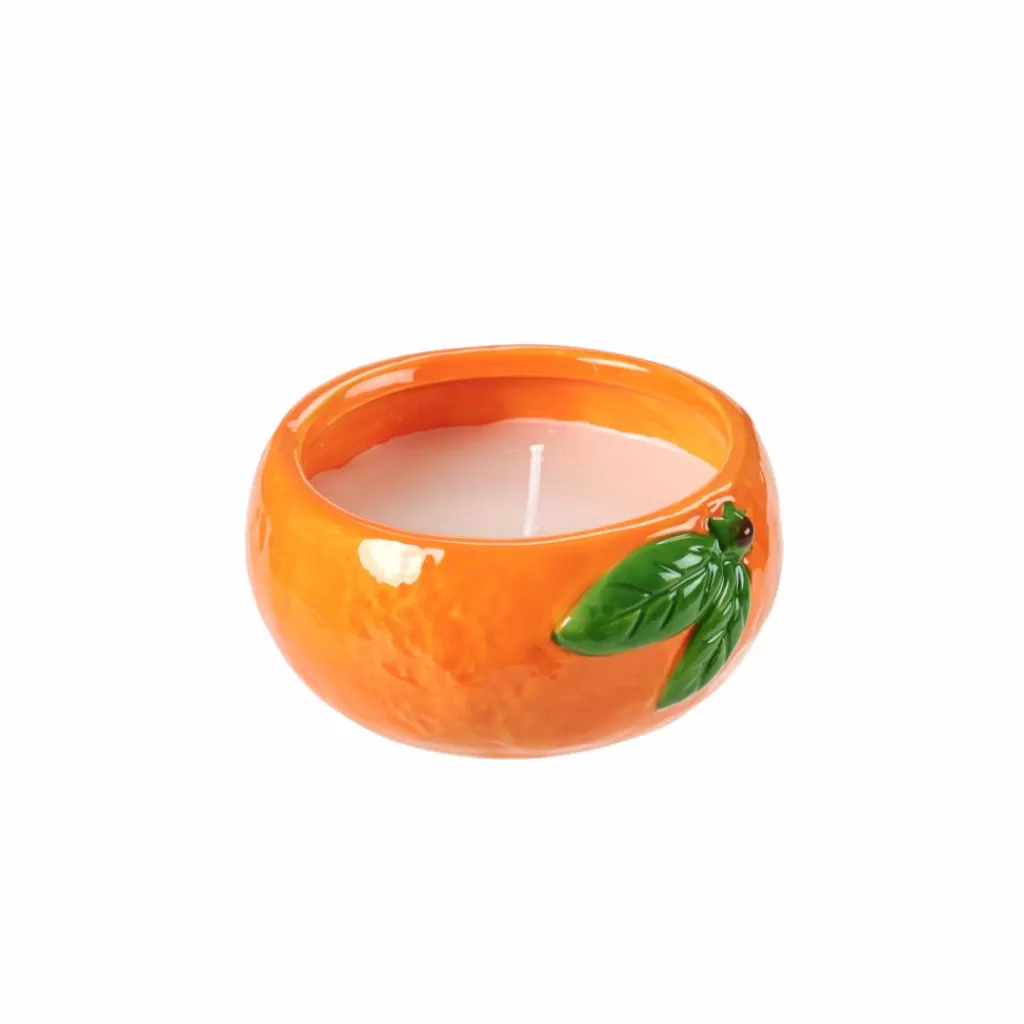 CASA CITRONELLA Piatto Terracotta Arancione- Candele Da Giardino