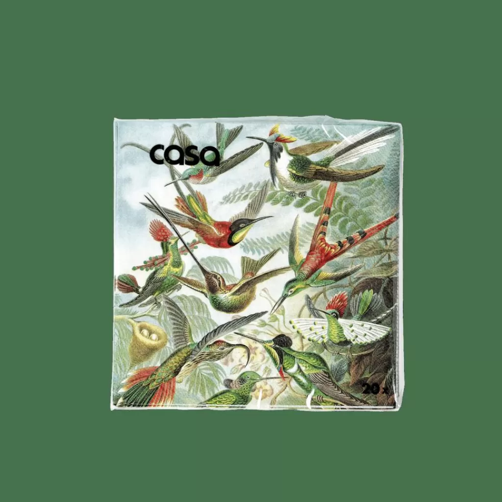 CASA COLIBRI Set Di 20 Tovaglioli Multicolore- Tovaglioli