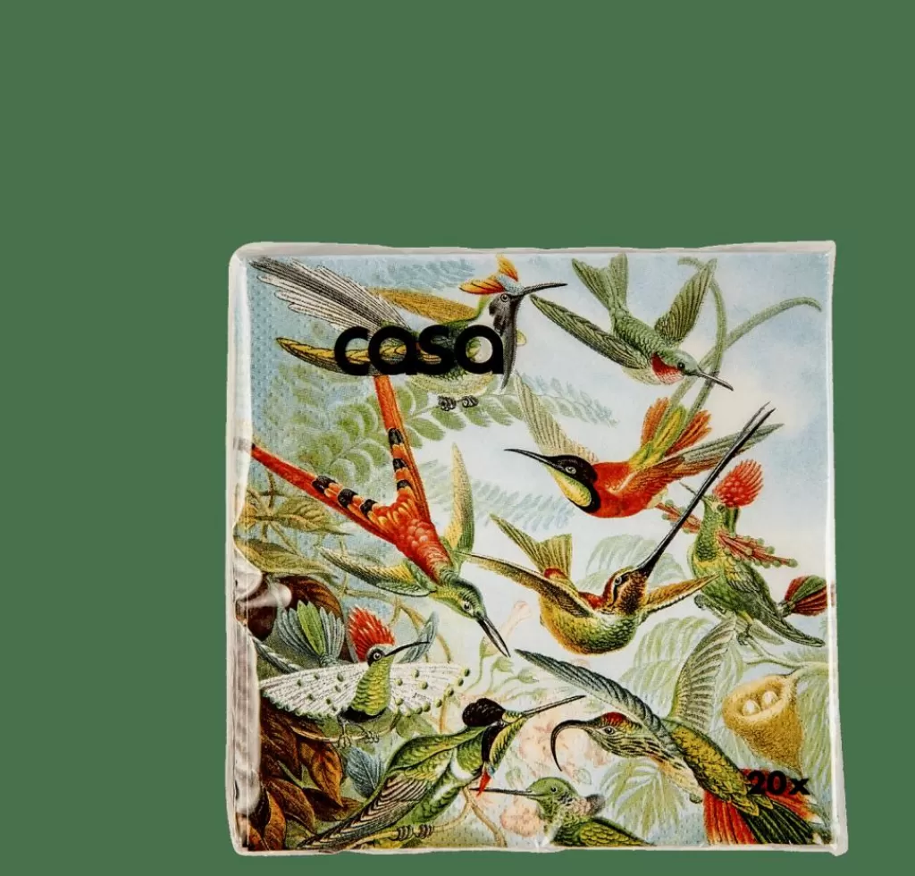 CASA COLIBRI Set Di 20 Tovaglioli Multicolore- Tovaglioli