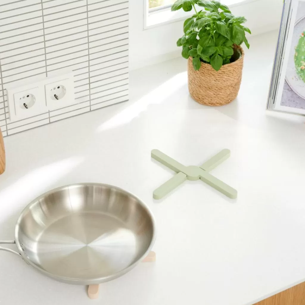 CASA CUISINO Sottopentola Pieghevole Menta- Strumenti Da Cucina