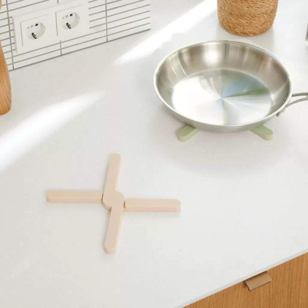 CASA CUISINO Sottopentola Pieghevole Sabbia- Sottopentole