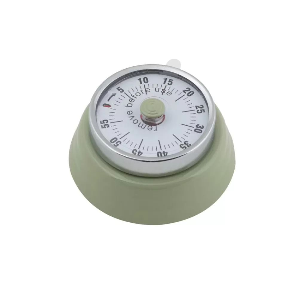 CASA CUISINO Timer Retro Con Calamita Menta- Strumenti Da Cucina