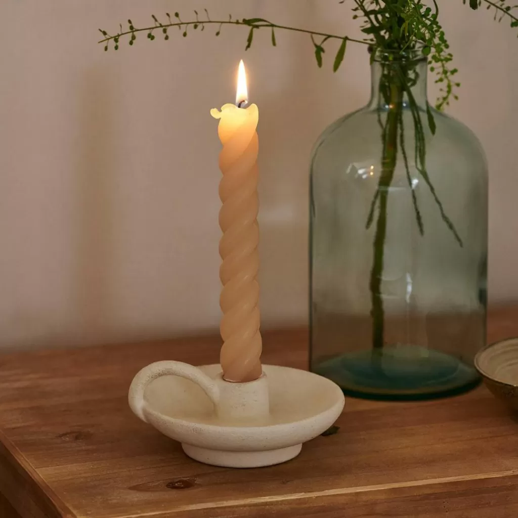 CASA CURL Candele Set Da 2 Beige- Candele