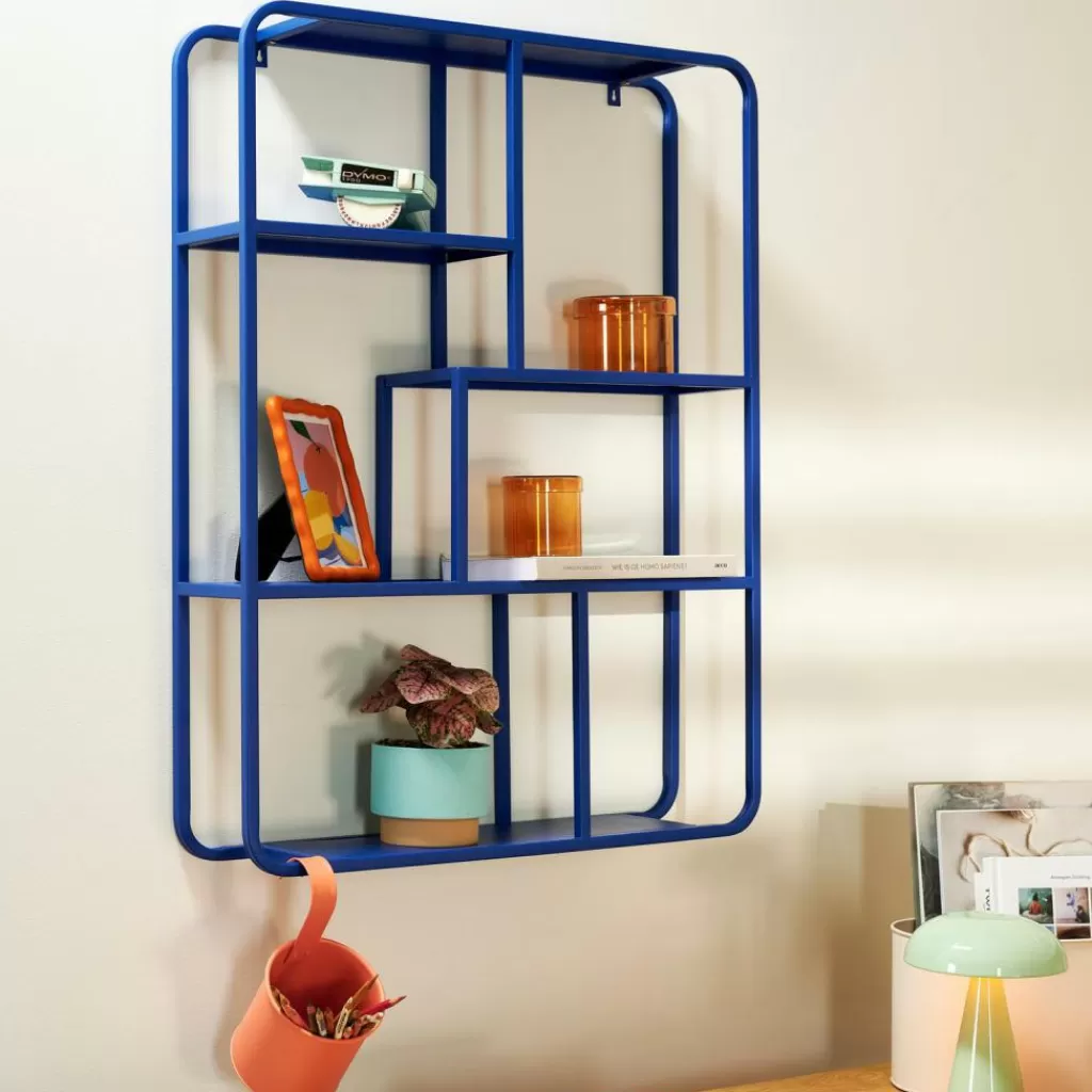 CASA DAX Scaffale Pensile Blu Blu- Scaffali Da Parete