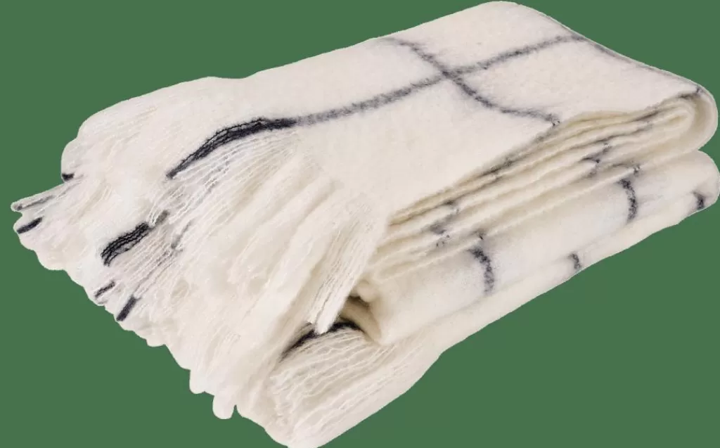 CASA DIAMA Plaid Bianco- Plaid