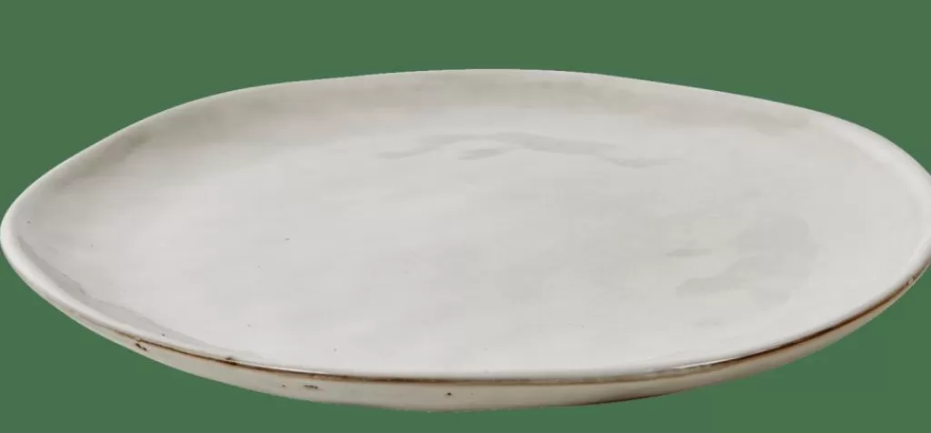 CASA EARTH MARL Piatto Piano Crema- Piatti