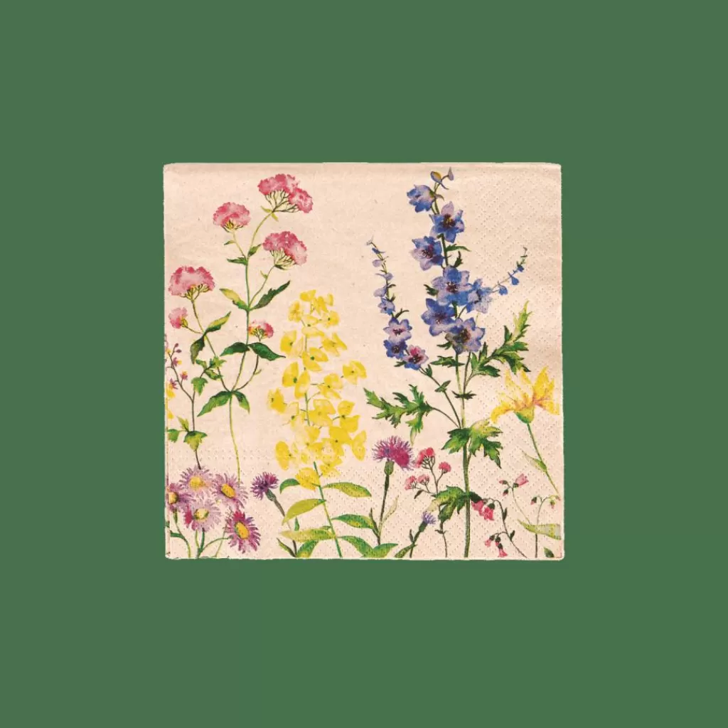 CASA ECO FLORAL Set Di 20 Tovaglioli Vari Colori- Tovaglioli