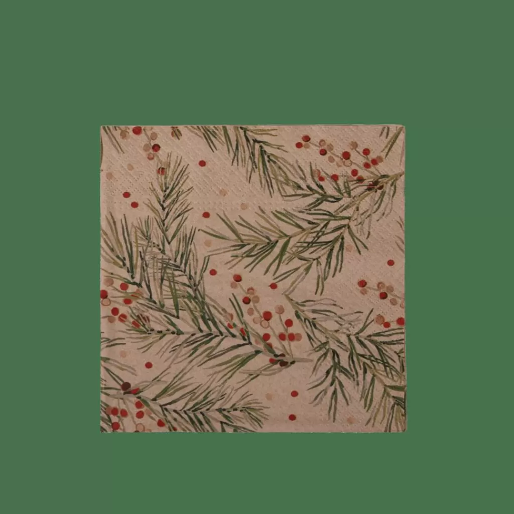 CASA ECO HOLLY Set Di 20 Tovaglioli Multicolore- Tovaglioli