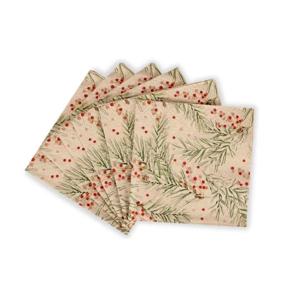 CASA ECO HOLLY Set Di 20 Tovaglioli Multicolore- Tovaglioli