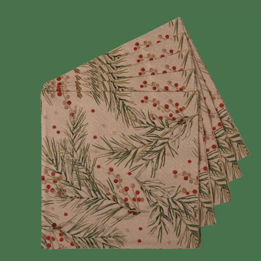 CASA ECO HOLLY Set Di 20 Tovaglioli Multicolore- Tovaglioli