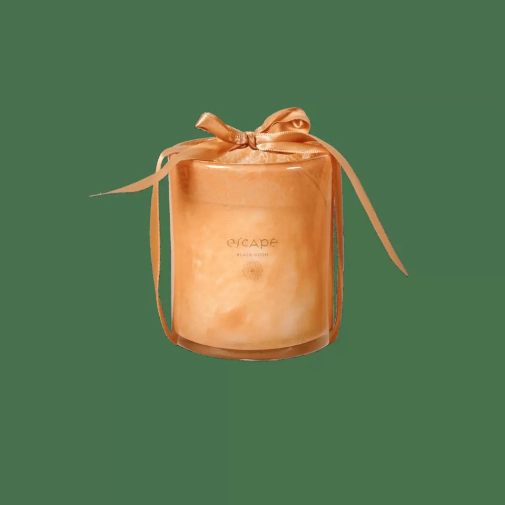 CASA ESCAPE BLACK OUDH Candela Profumata In Vaso Bianco, Rosa Antico- Candele Profumate | Candele