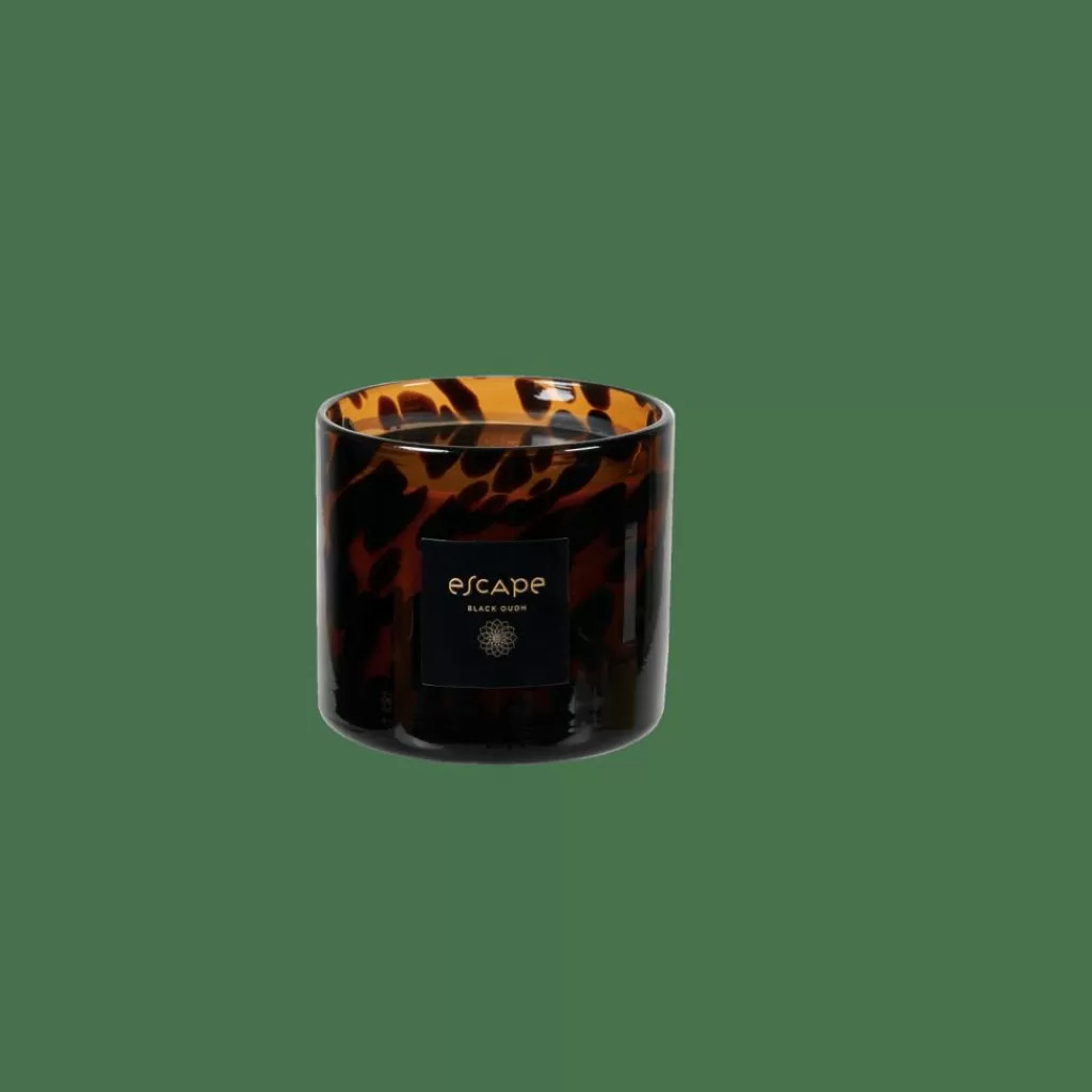 CASA ESCAPE BLACK OUDH Candela Profumata In Vaso Nero, Marrone, Multicolore- Candele Profumate | Candele