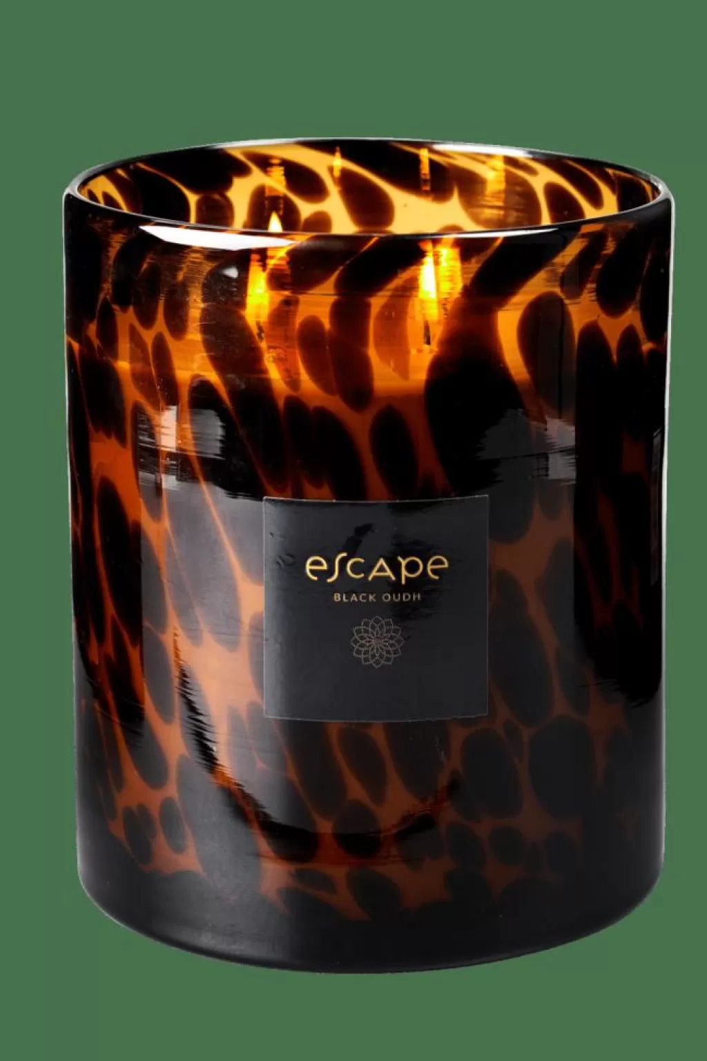CASA ESCAPE BLACK OUDH Candela Profumata In Vaso Nero, Marrone, Ocra- Candele Profumate | Candele