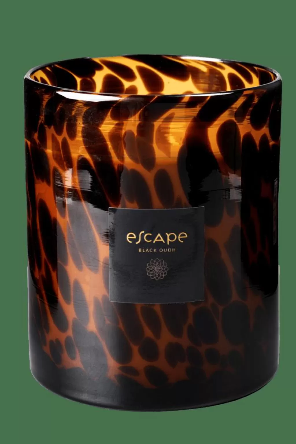CASA ESCAPE BLACK OUDH Candela Profumata In Vaso Nero, Marrone, Ocra- Candele Profumate | Candele