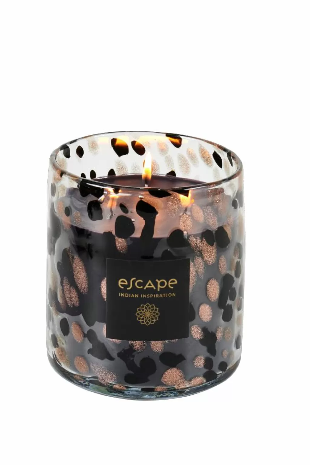 CASA ESCAPE INDIAN INSPIRATION Candela Profumata In Vaso Nero, Rame, Multicolore- Candele Profumate | Candele