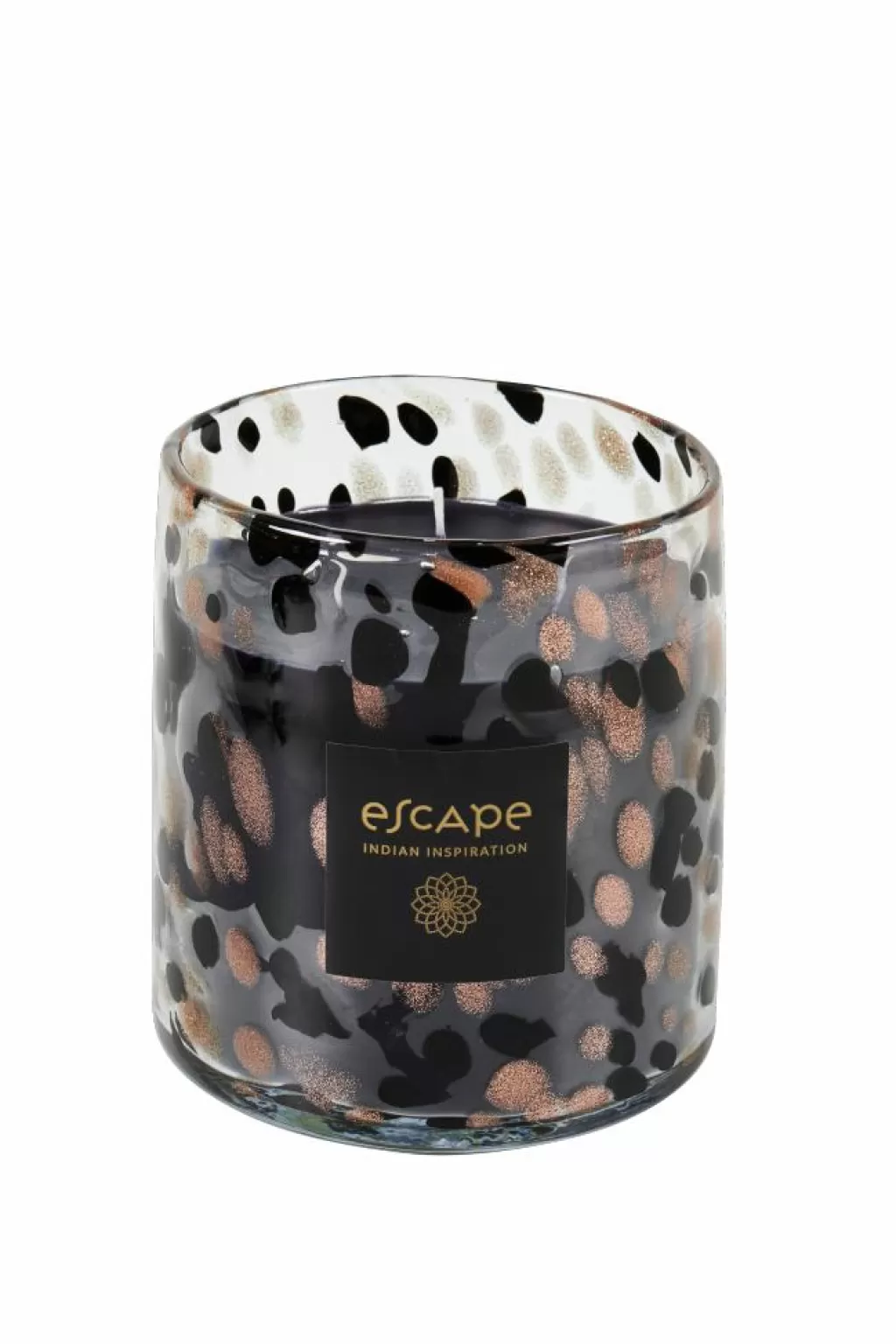 CASA ESCAPE INDIAN INSPIRATION Candela Profumata In Vaso Nero, Rame, Multicolore- Candele Profumate | Candele