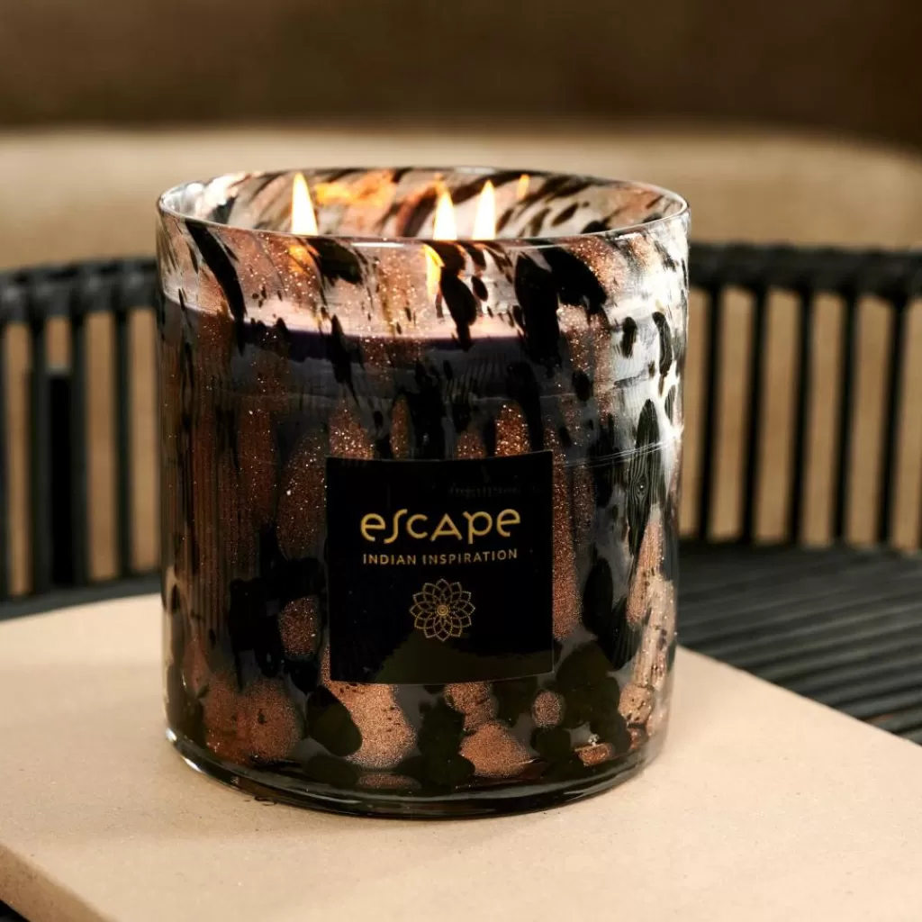 CASA ESCAPE INDIAN INSPIRATION Candela Profumata Nero, Rame, Multicolore- Candele Profumate | Candele