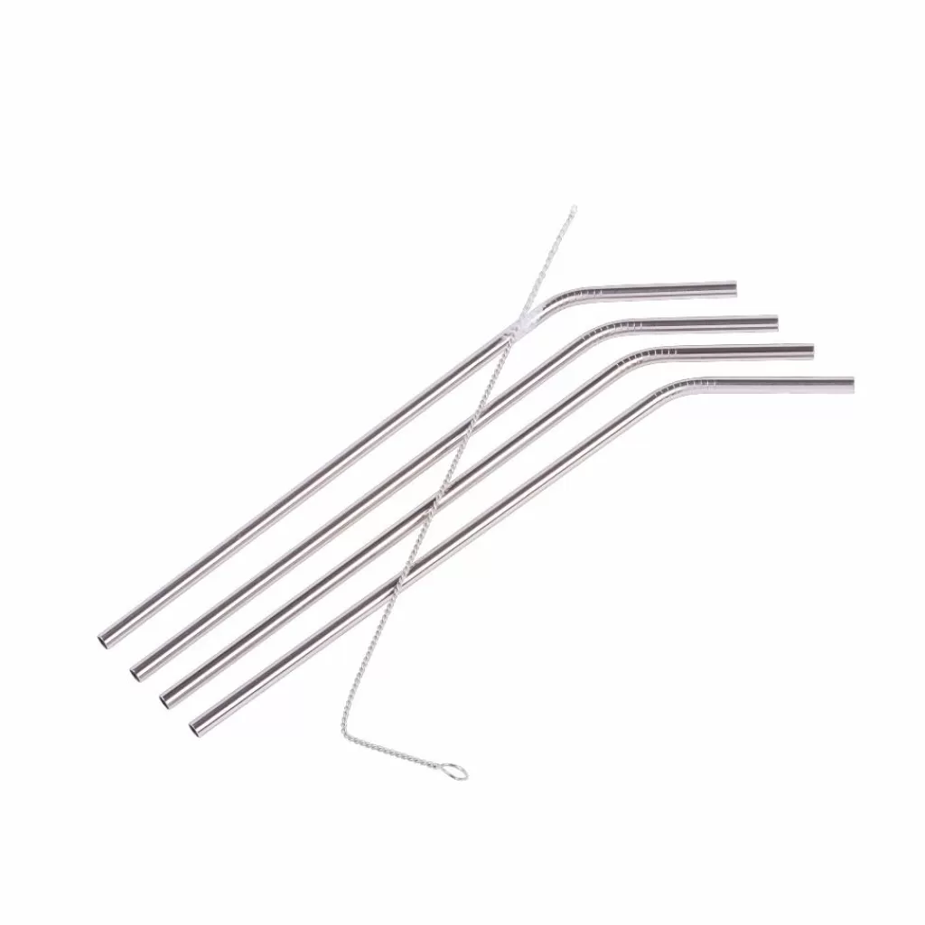 CASA FANCY Cannucce Con Spazzola Dorato- Accessori Per Cocktail