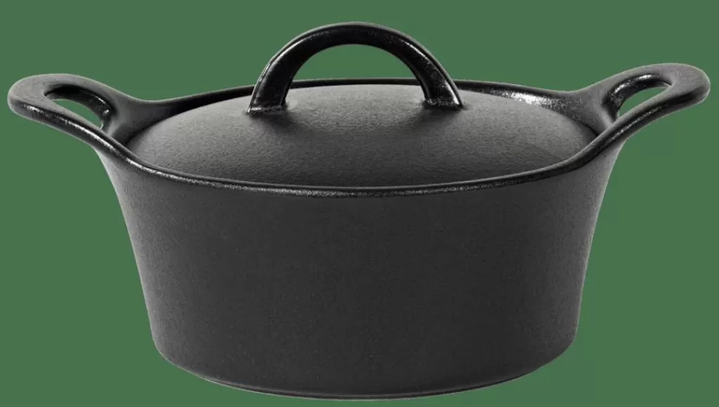 CASA FERO Cocotte Con Coperchio 80 CL Nero- Pirofile