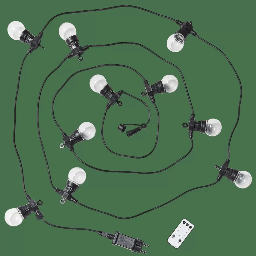 CASA FESTA Filo Luminoso Con 10 Luci Led 8 Funzioni- Fili Luminosi